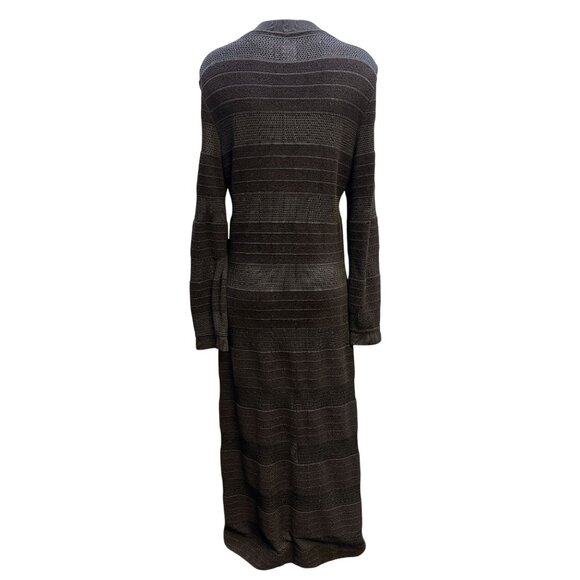 Giorgio Armani Button-Up Knit Cardigan Dress 42/S - Picture 2 of 6